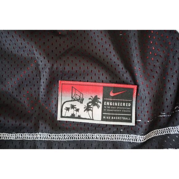 Nike DV9607-010 Mens Sz XL Black/Red Loose Fit Reversible Mesh Basketball Shorts - Picture 7 of 13